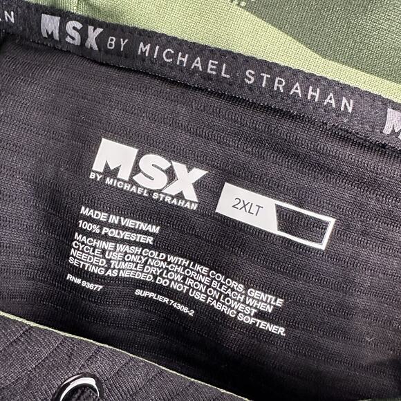 MSX By Michael Strahan Sleeveless Hoodie Sweater Camo Green Size 2XLT - Picture 8 of 8